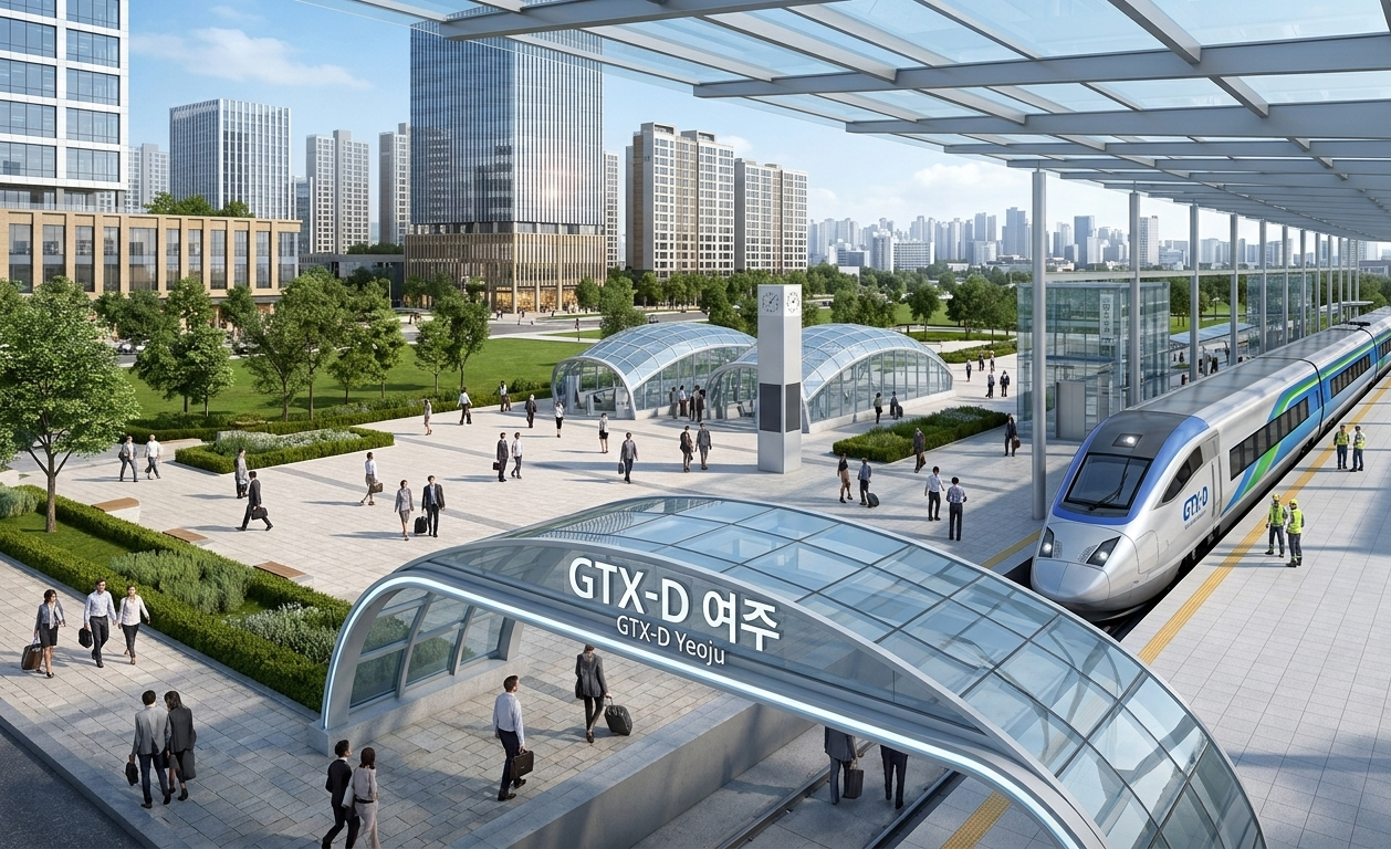 GTX-D 여주 역사 예상 이미지