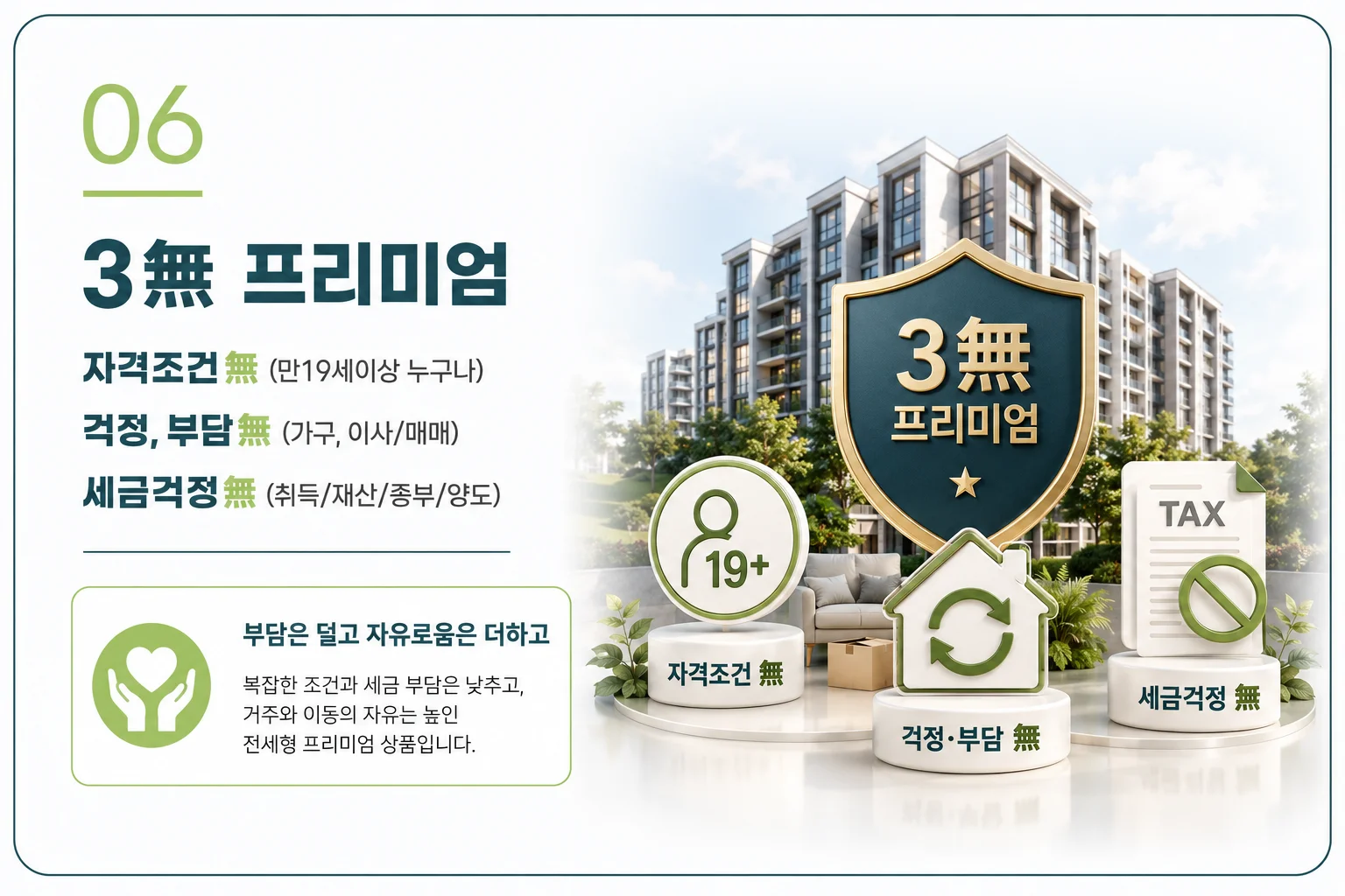 프리미엄 06 3무 프리미엄 - 자격조건·걱정부담·세금걱정 없는 프리미엄